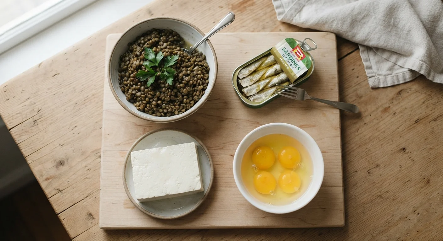 Protein on a Budget: Eggs, Tofu, Canned Fish, and Lentils Compared