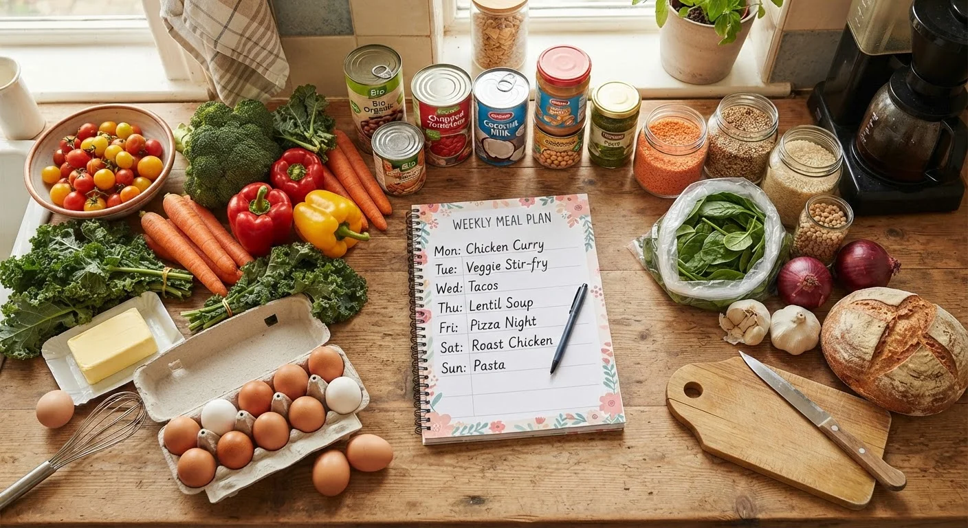 A Week of Nutritious Family Dinners Built Around Whatever Is on Sale